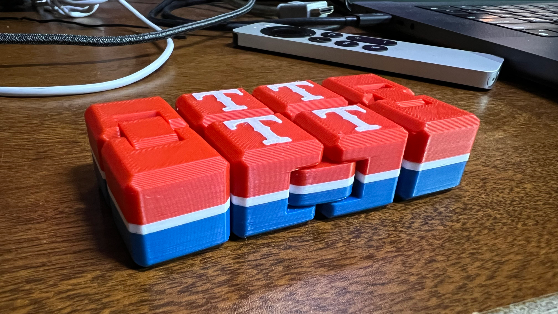 Texas Rangers Infinity Cube