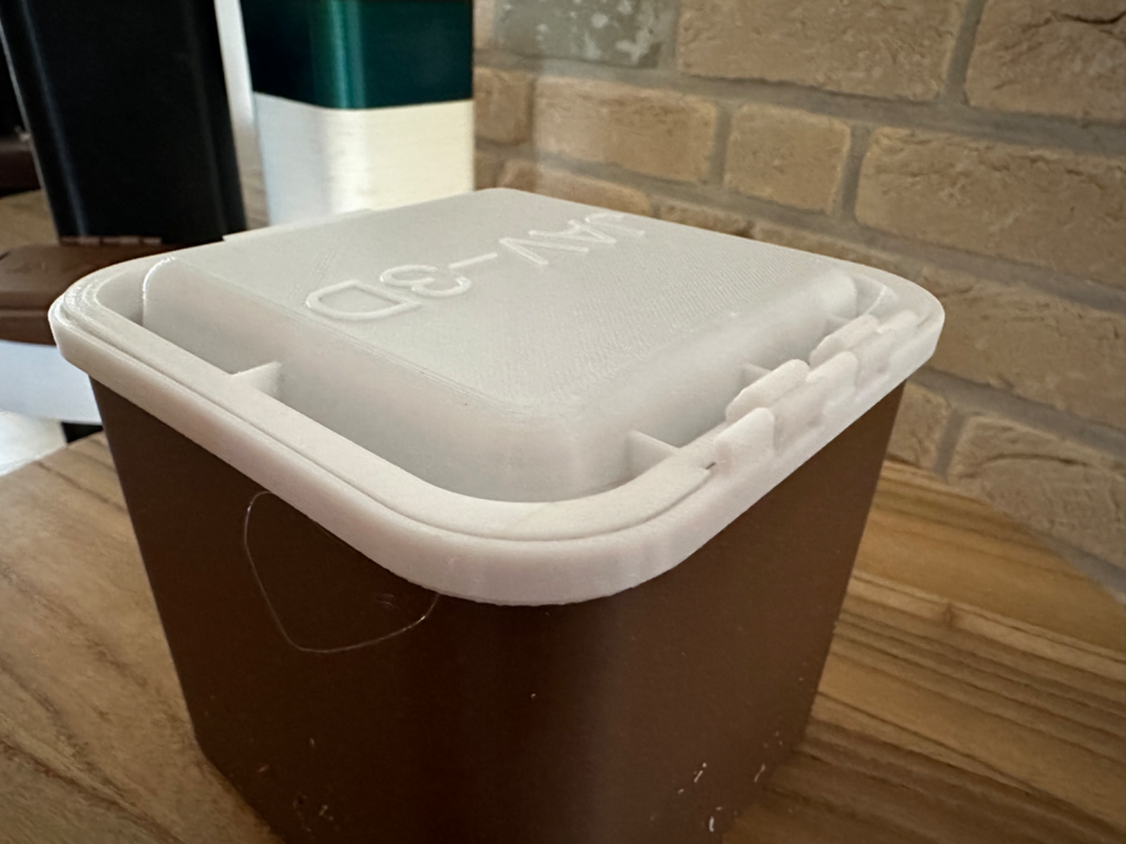 Bird or Fish Feed Container with Lid