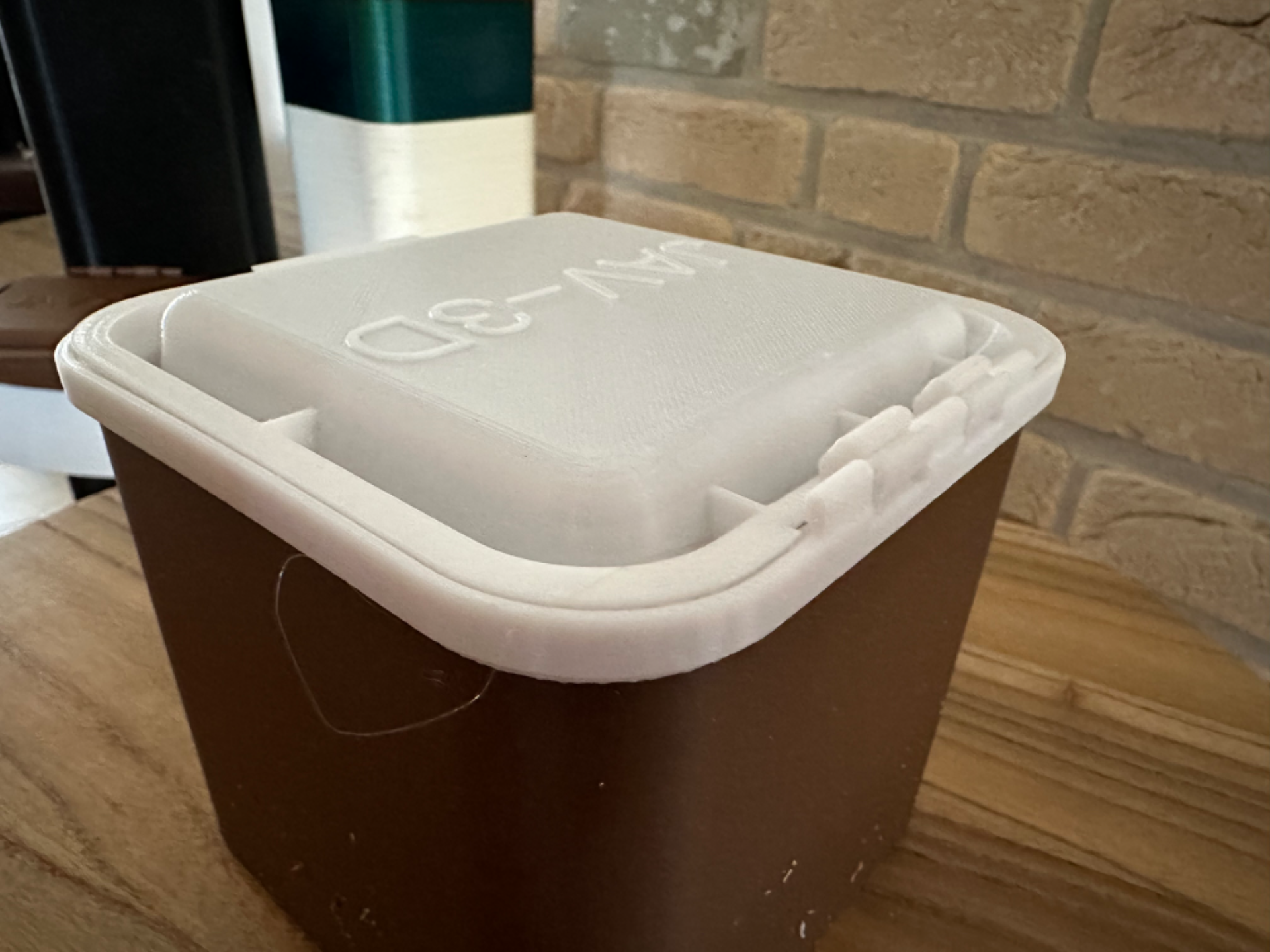 Bird or Fish Feed Container with Lid
