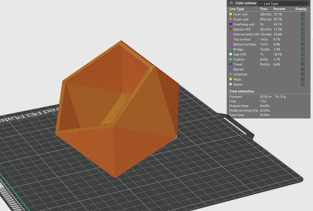 Icosahedron (d20) container