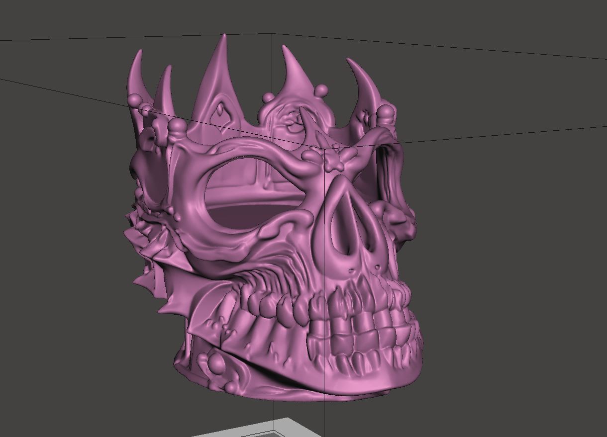 Lich King's skull - LED Tea light Holder