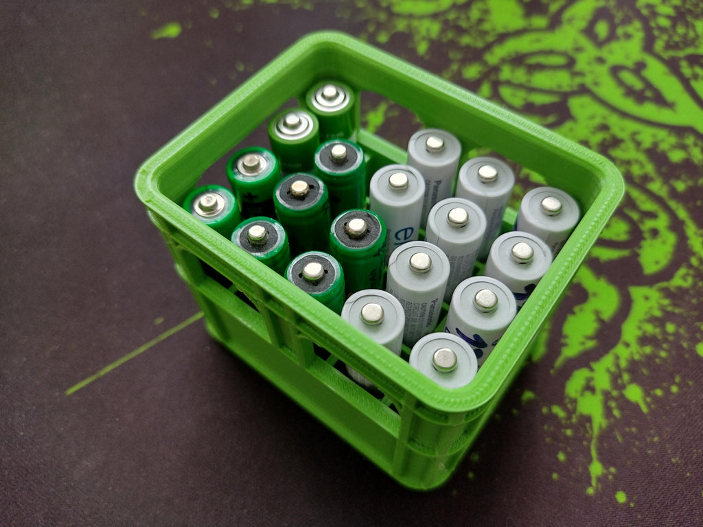Customizable & stackable beer crate for all types of batteries