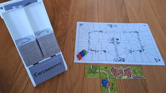 Carcassonne modular Travel/Play/Store box
