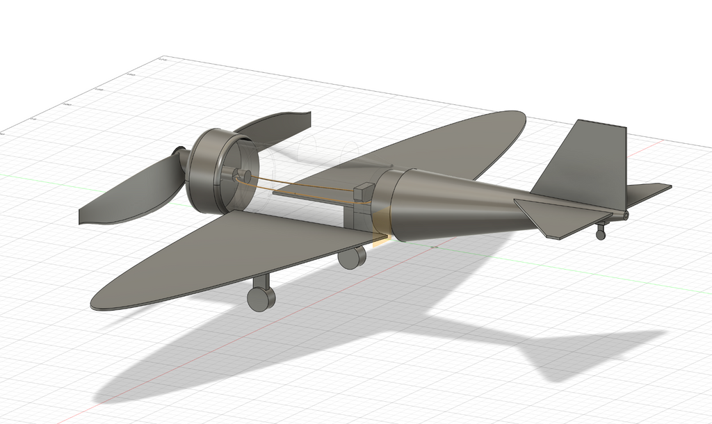 Rubber Band Powered Propeller Plane
