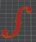 F-Hole Template for Violin