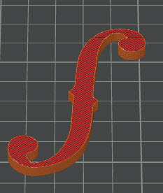 F-Hole Template for Violin