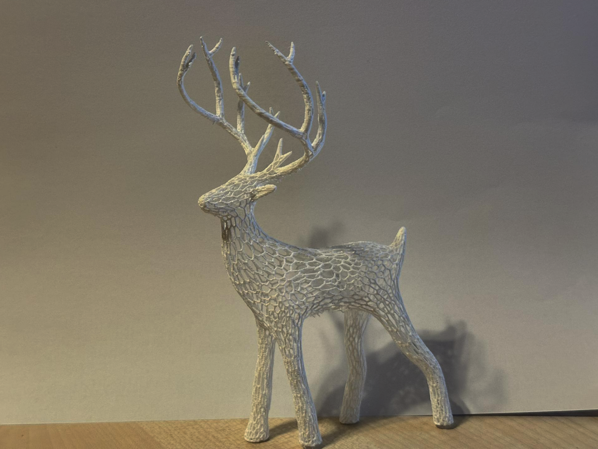 Voronoi Holiday Christmas Deer