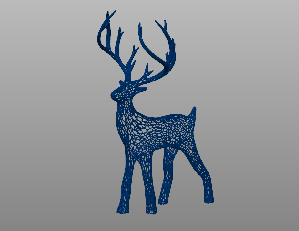 Voronoi Holiday Christmas Deer