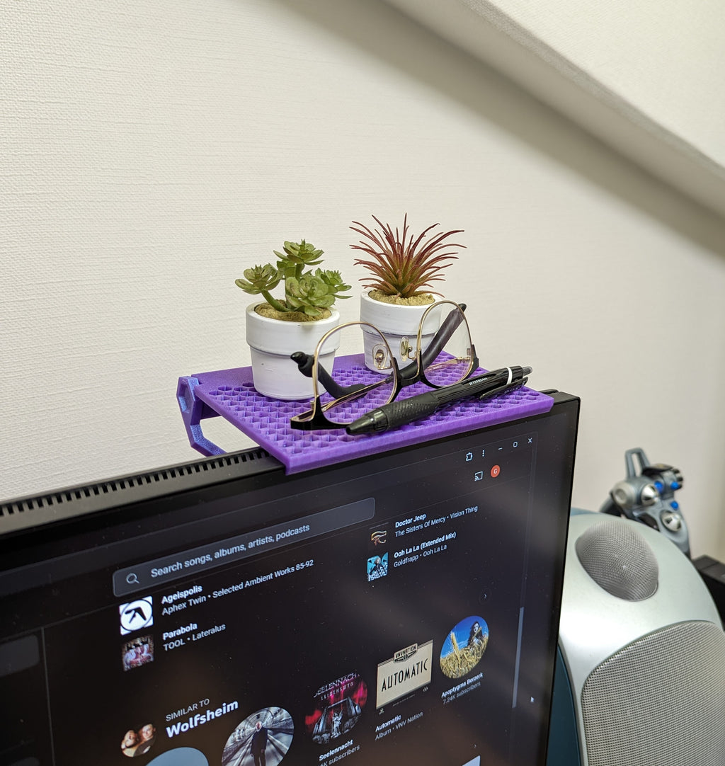 Adjustable Monitor Shelf (Fits Any Display)