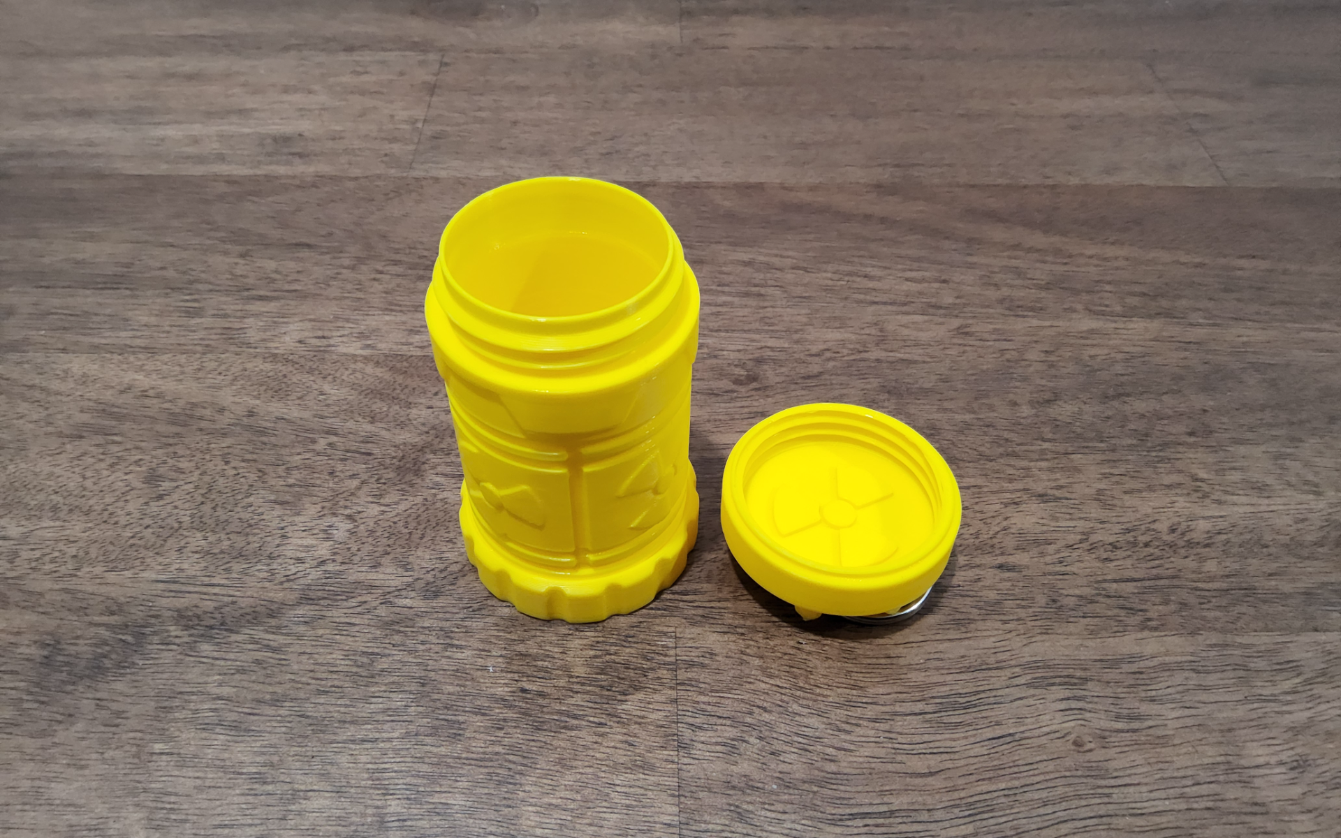 Nuclear pill container Keychain