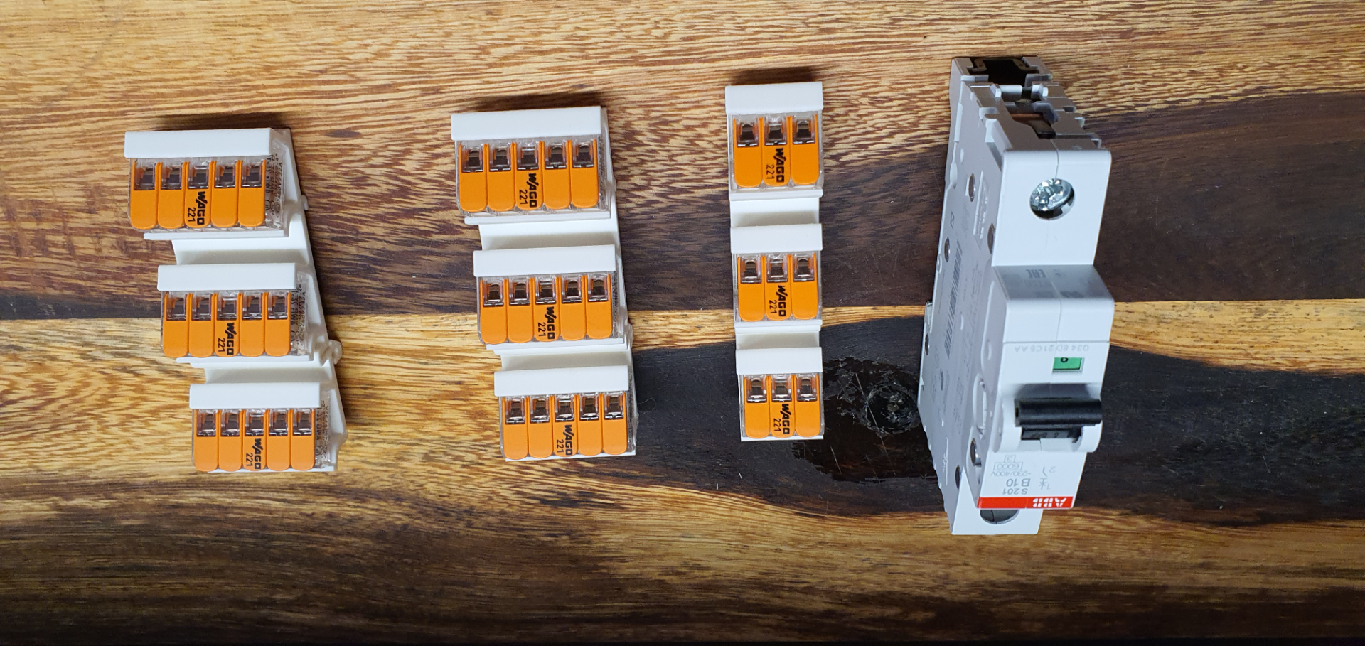 wago DIN-RAIL Clamps / Klemmen 11 mm and 13 mm