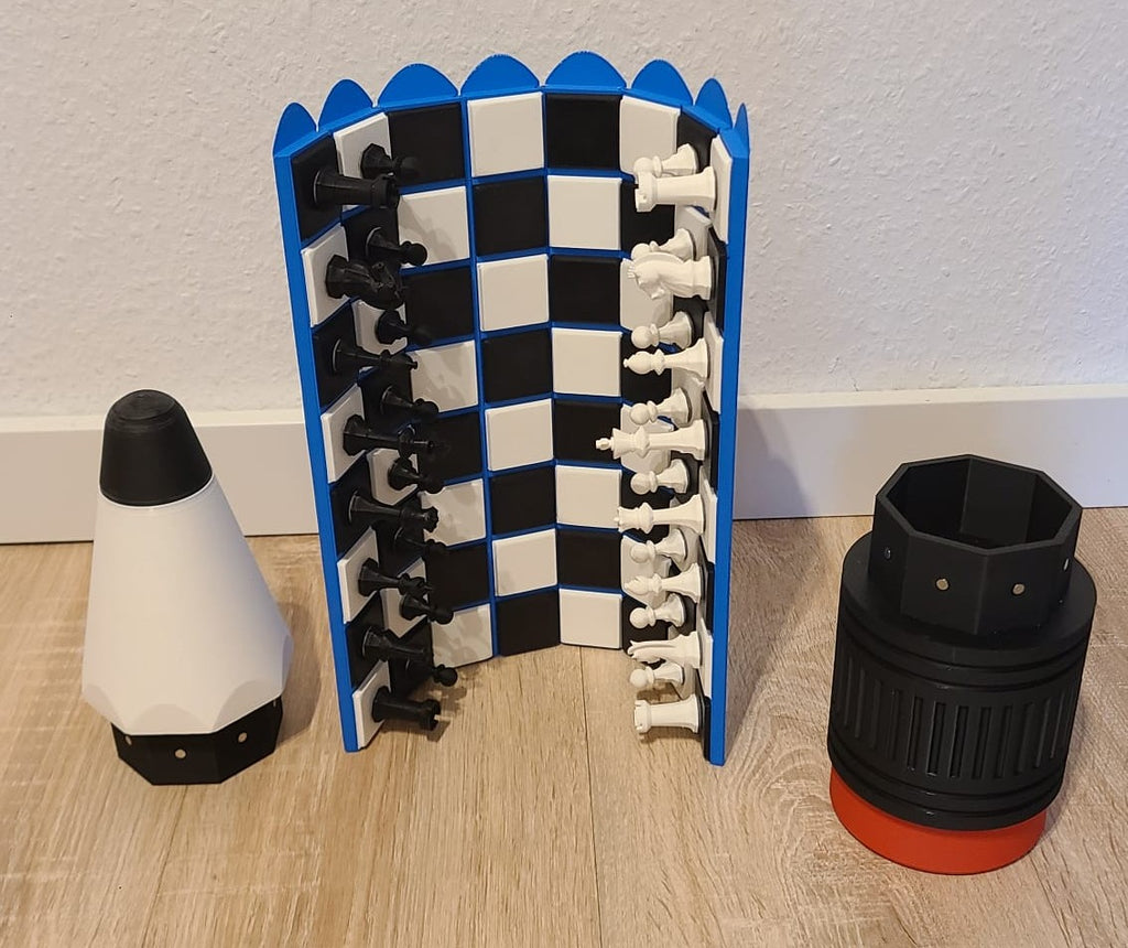 Faltbares Schachbrett "Chess Pencil"