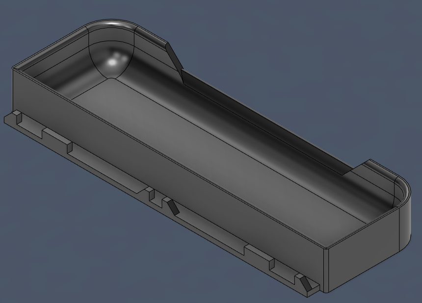 Front purge-line bin