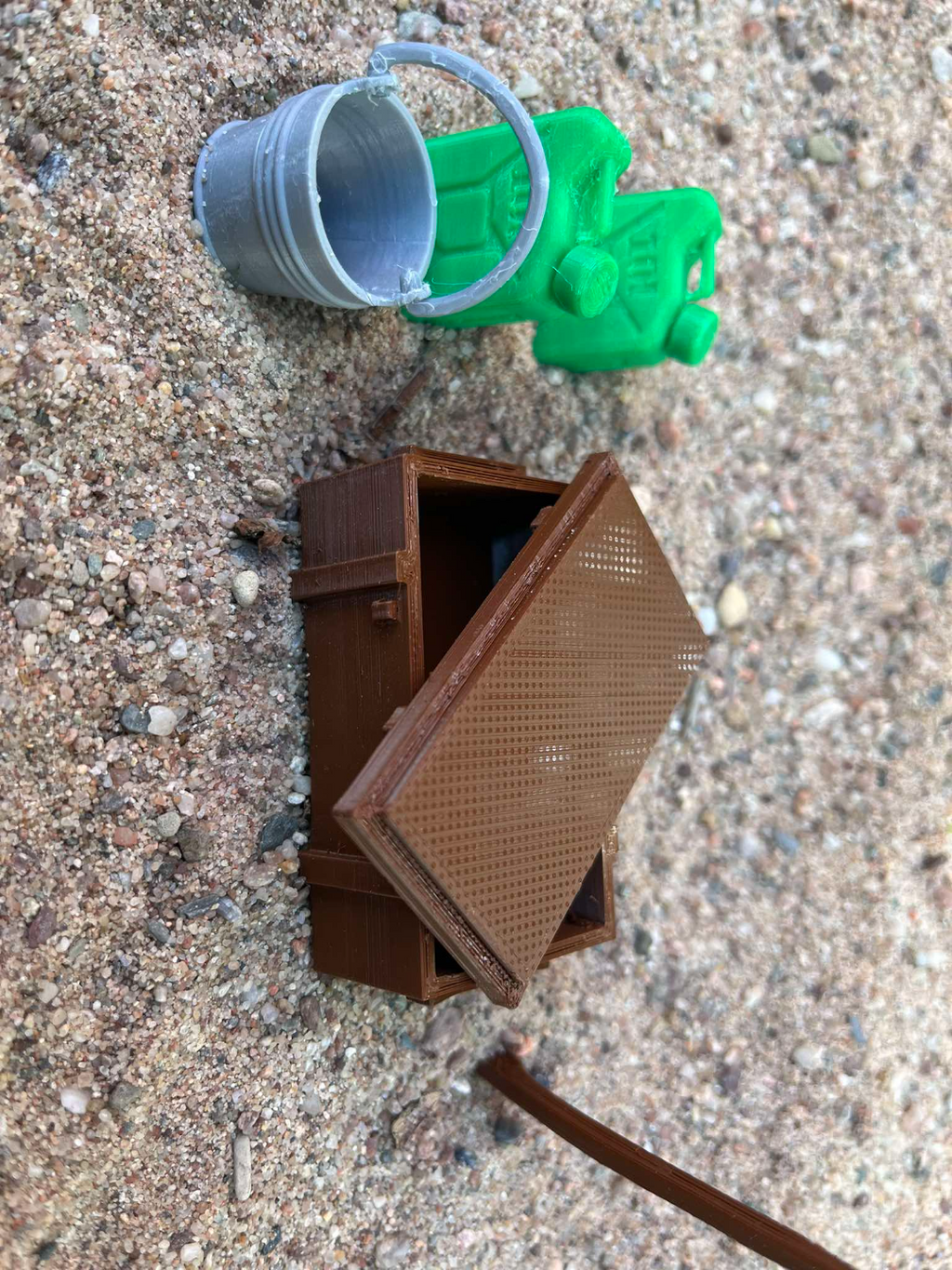 Army box 1:10 and 1:12, RC car, miniature, diorama