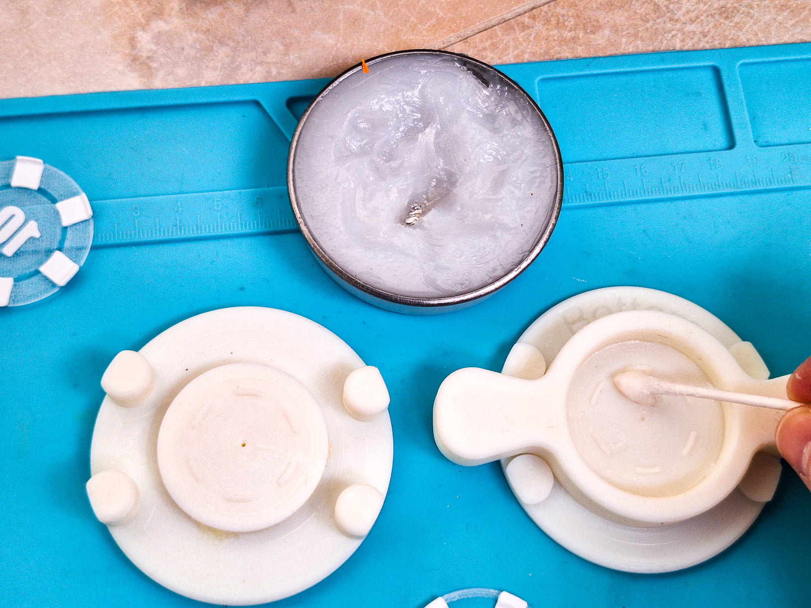 Poker Chip Mold from Poop-One mold for all values