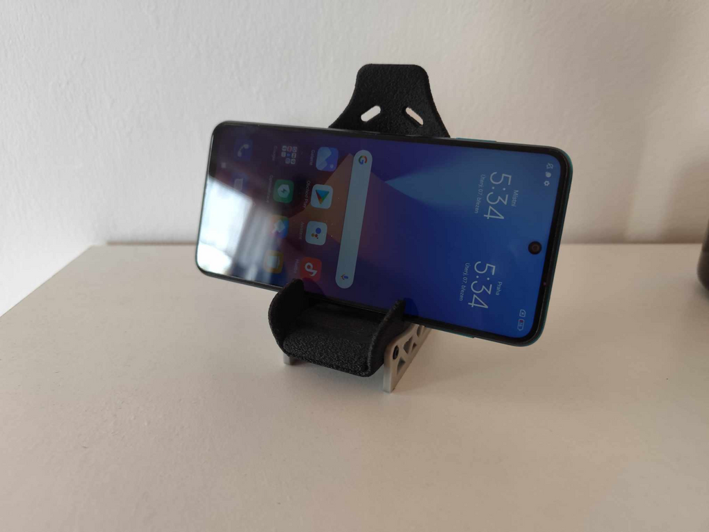 Racing seat phone stand