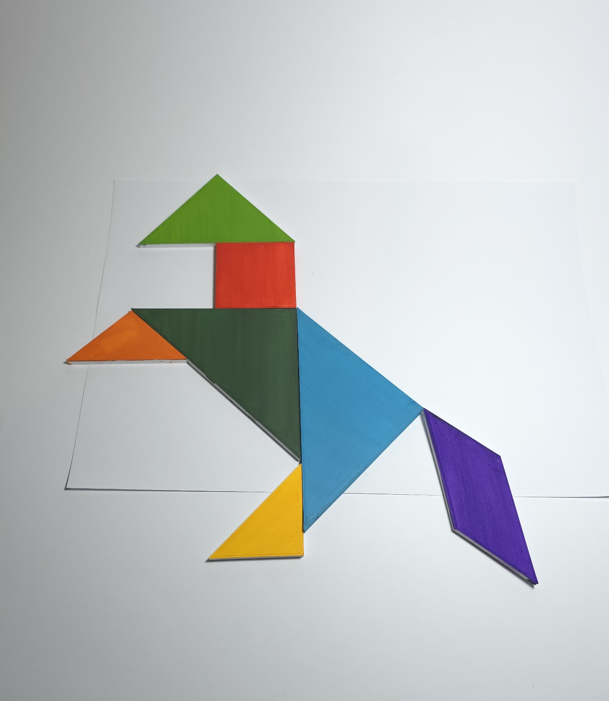 Tangram Puzzle Tiles (With Honeycomb Cover)