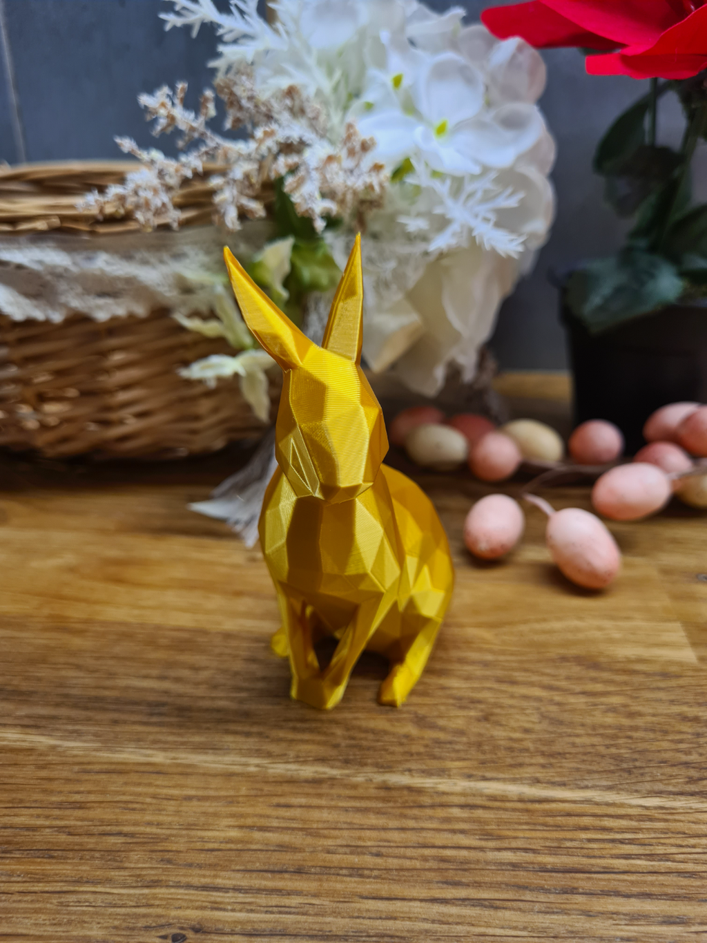 Easter bunny decor low poly