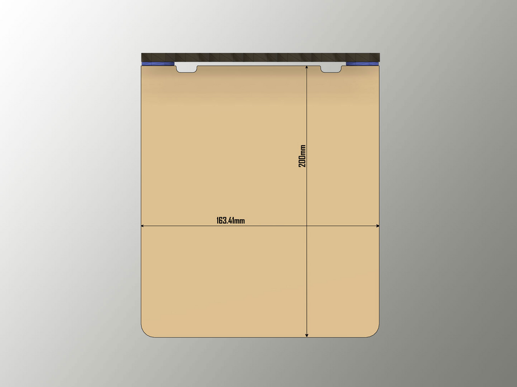 Large simple flat Shelf for Honeycomb Storage Wall