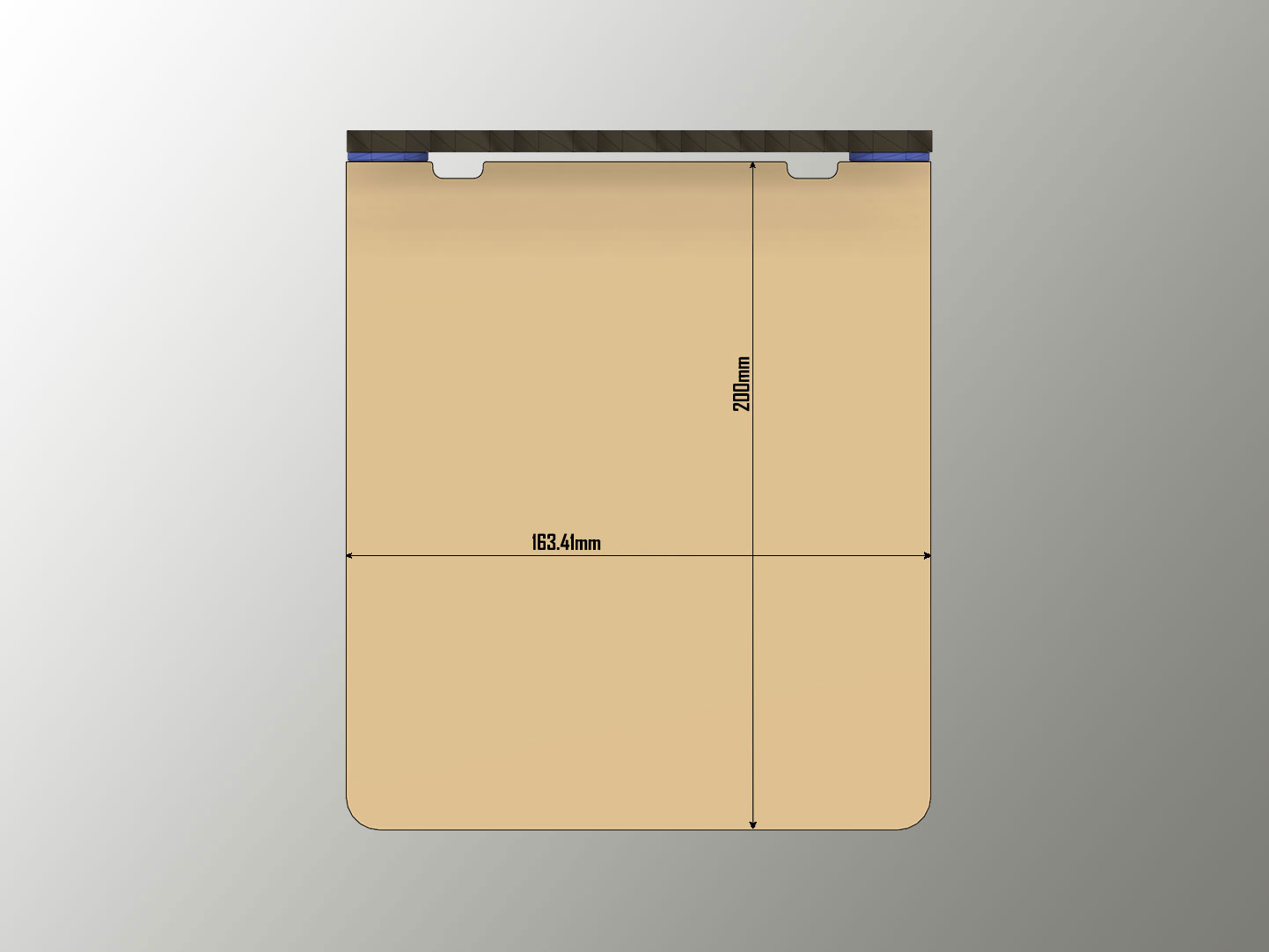Large simple flat Shelf for Honeycomb Storage Wall