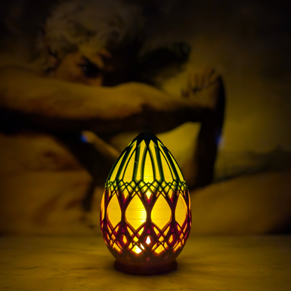 Ornamented Dragon Egg Dice Cup / Mood Light