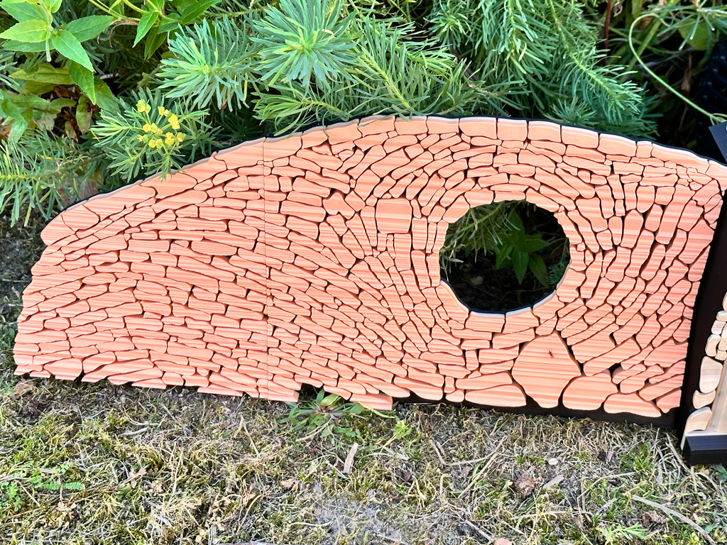 Fairy Door with Staircase, Solar-LED & Side panels