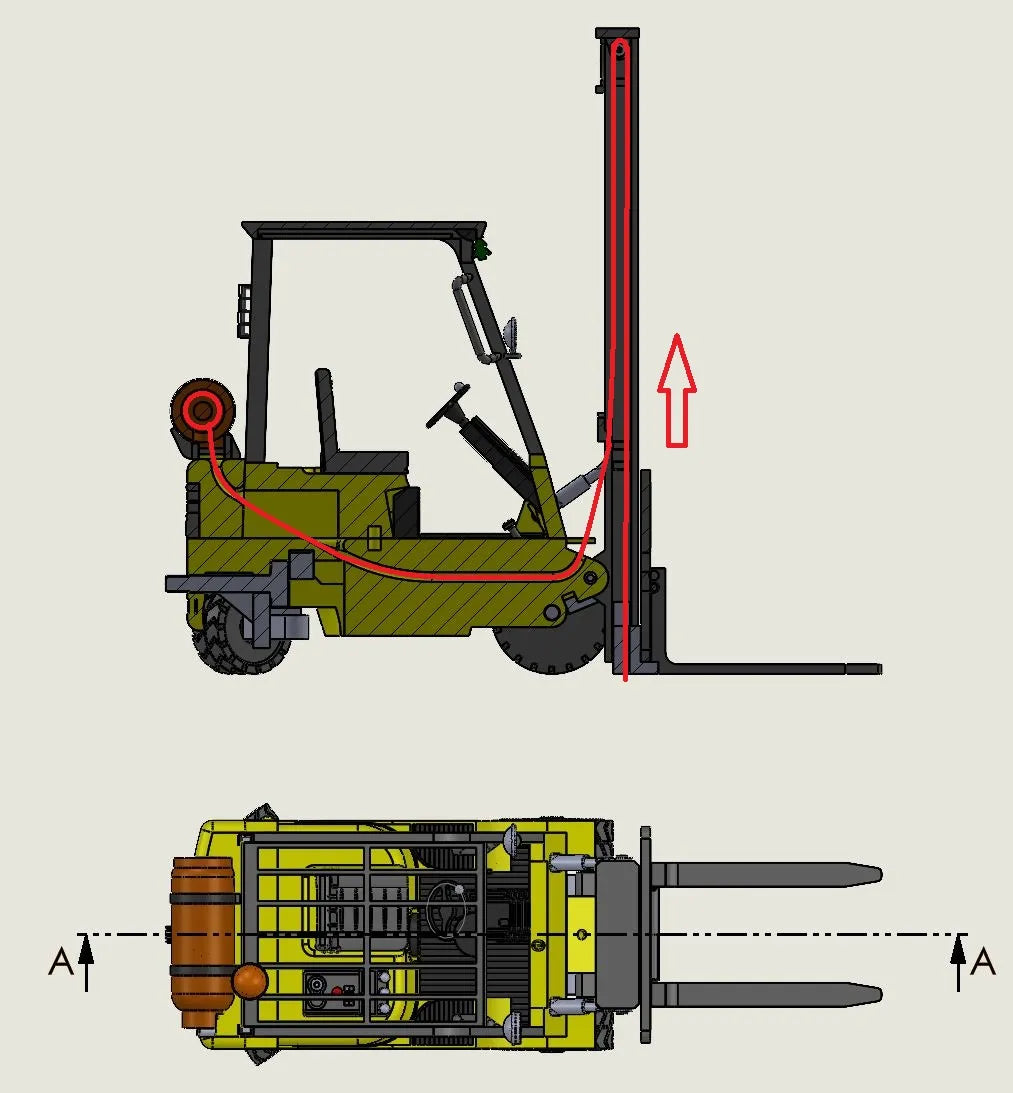 CAT Forklift (1/24 scale)