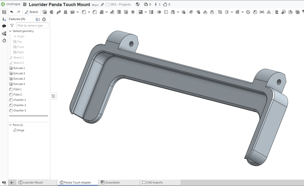 Panda Touch Lowrider Mount