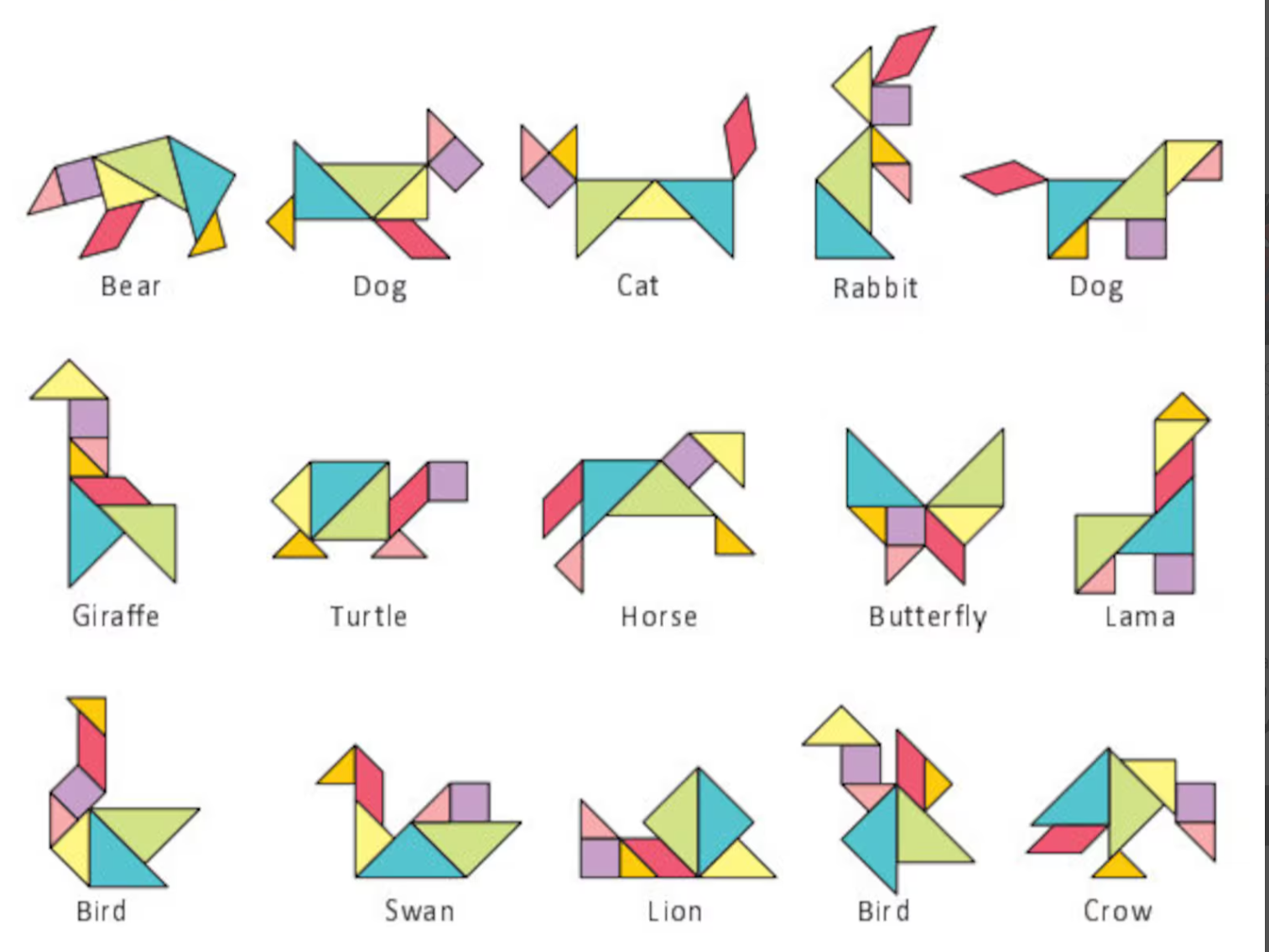 Tangram Kitcard 30 minute print