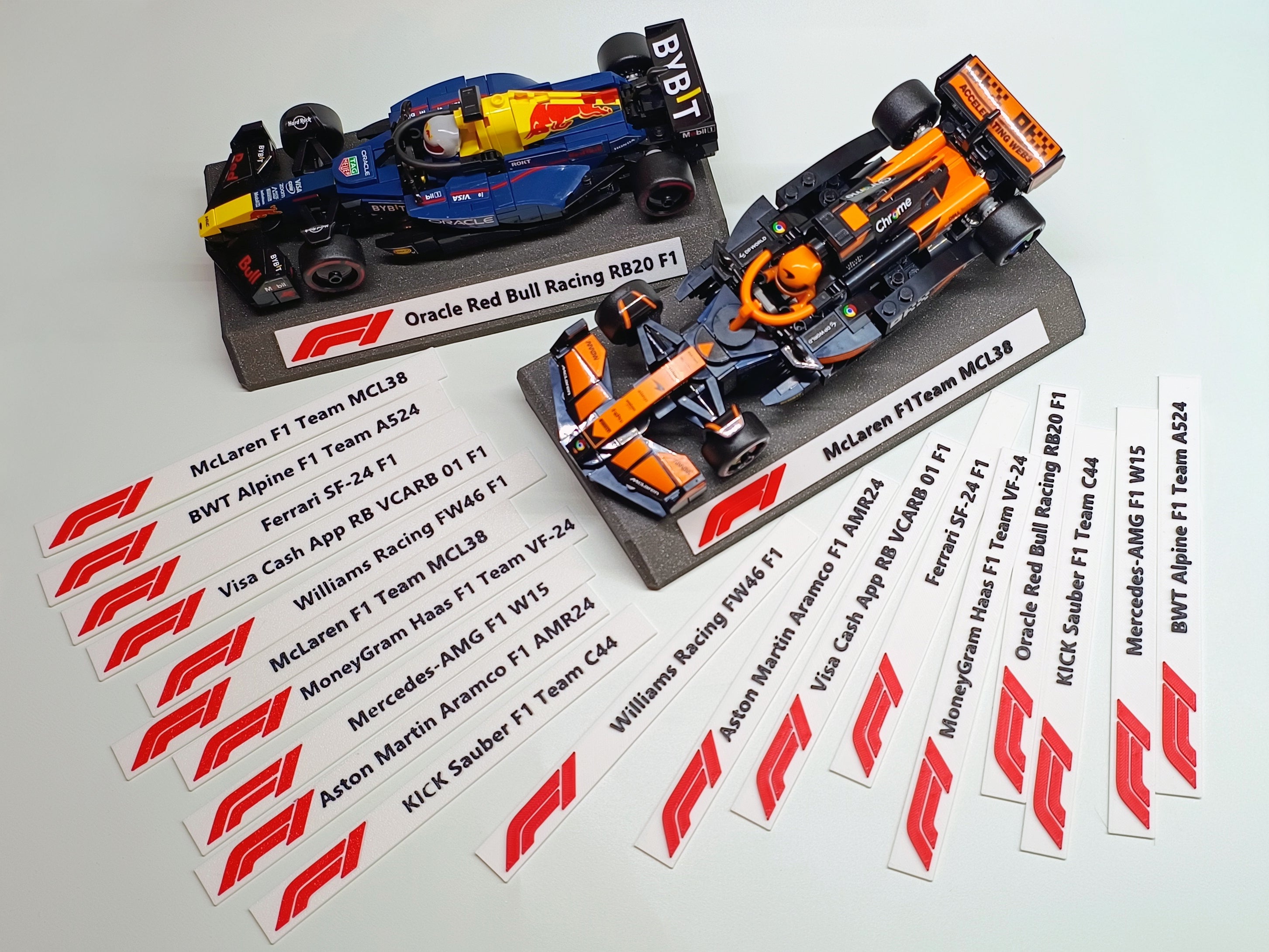 F1 Display Stand for LegoBricks Speed Champions