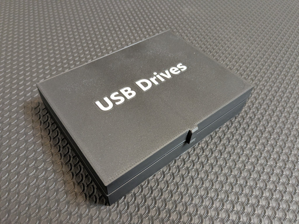 Customizable USB Drive Storage Box (and SD cards)