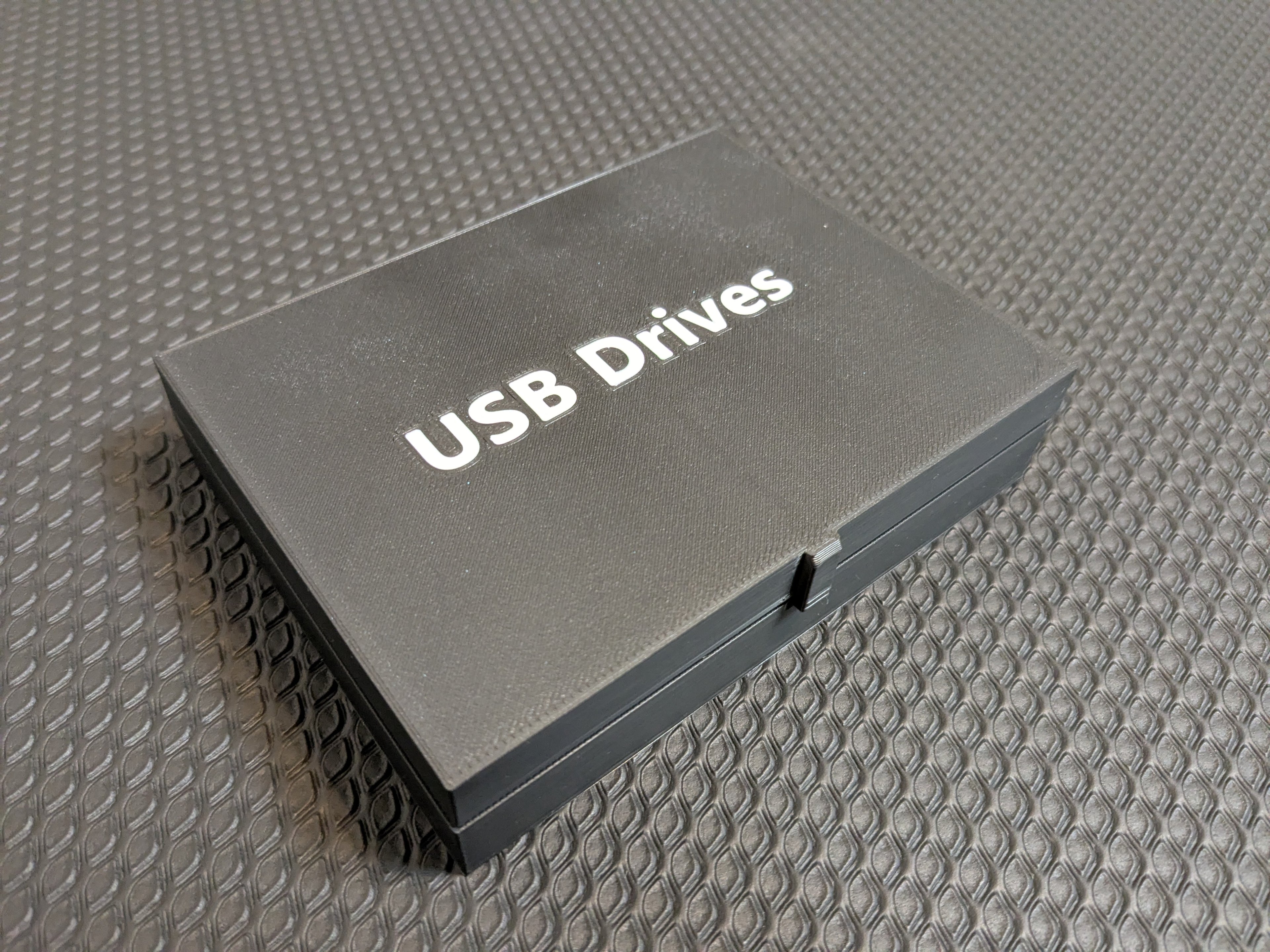 Customizable USB Drive Storage Box (and SD cards)