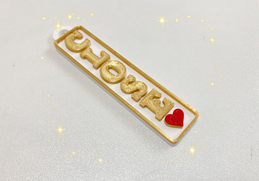 Vertical Nameplate_Parametric Custom Text_吉田工房
