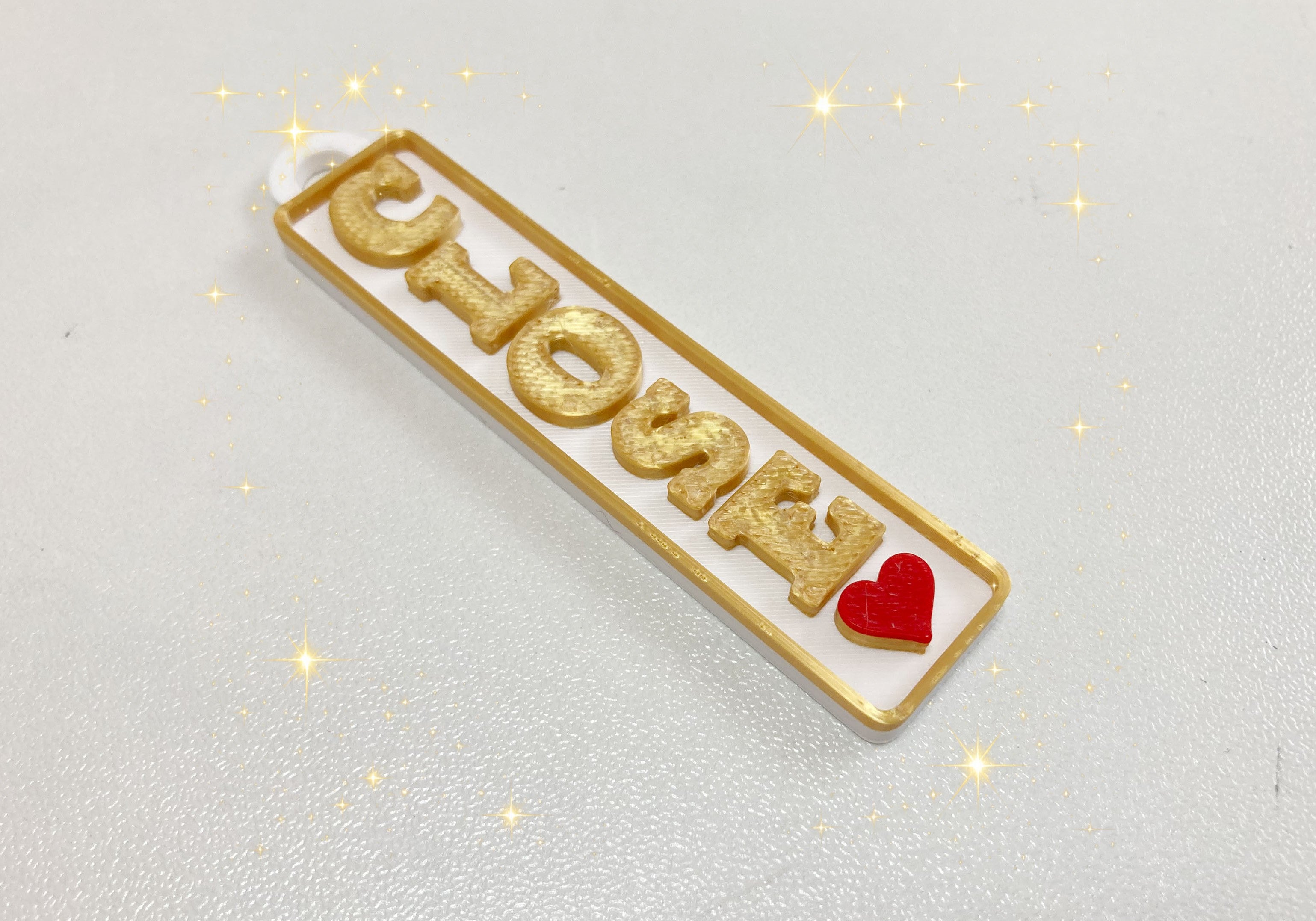 Vertical Nameplate_Parametric Custom Text_吉田工房