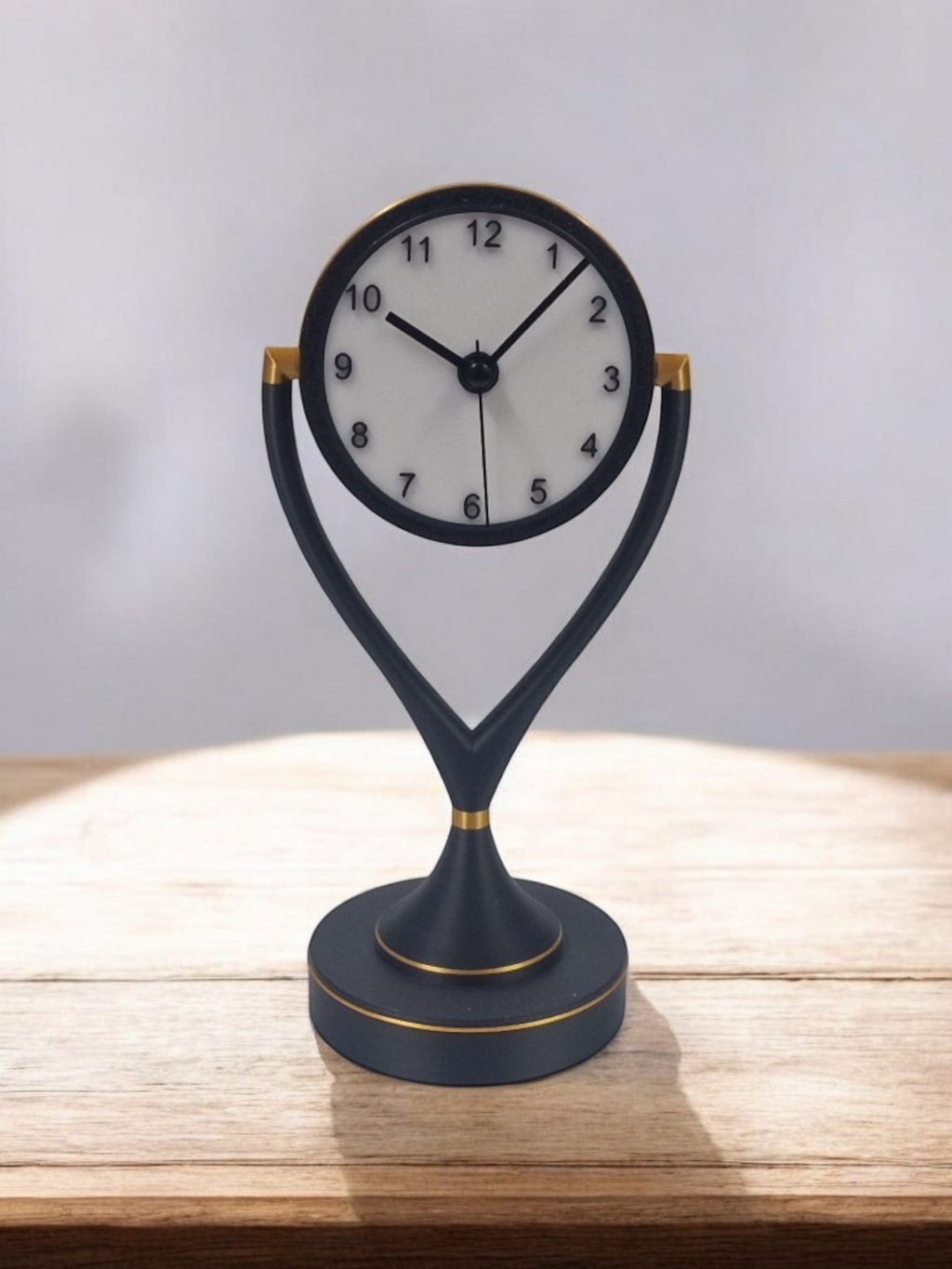 Elegant Desk Clock - contemporary Art Deco style