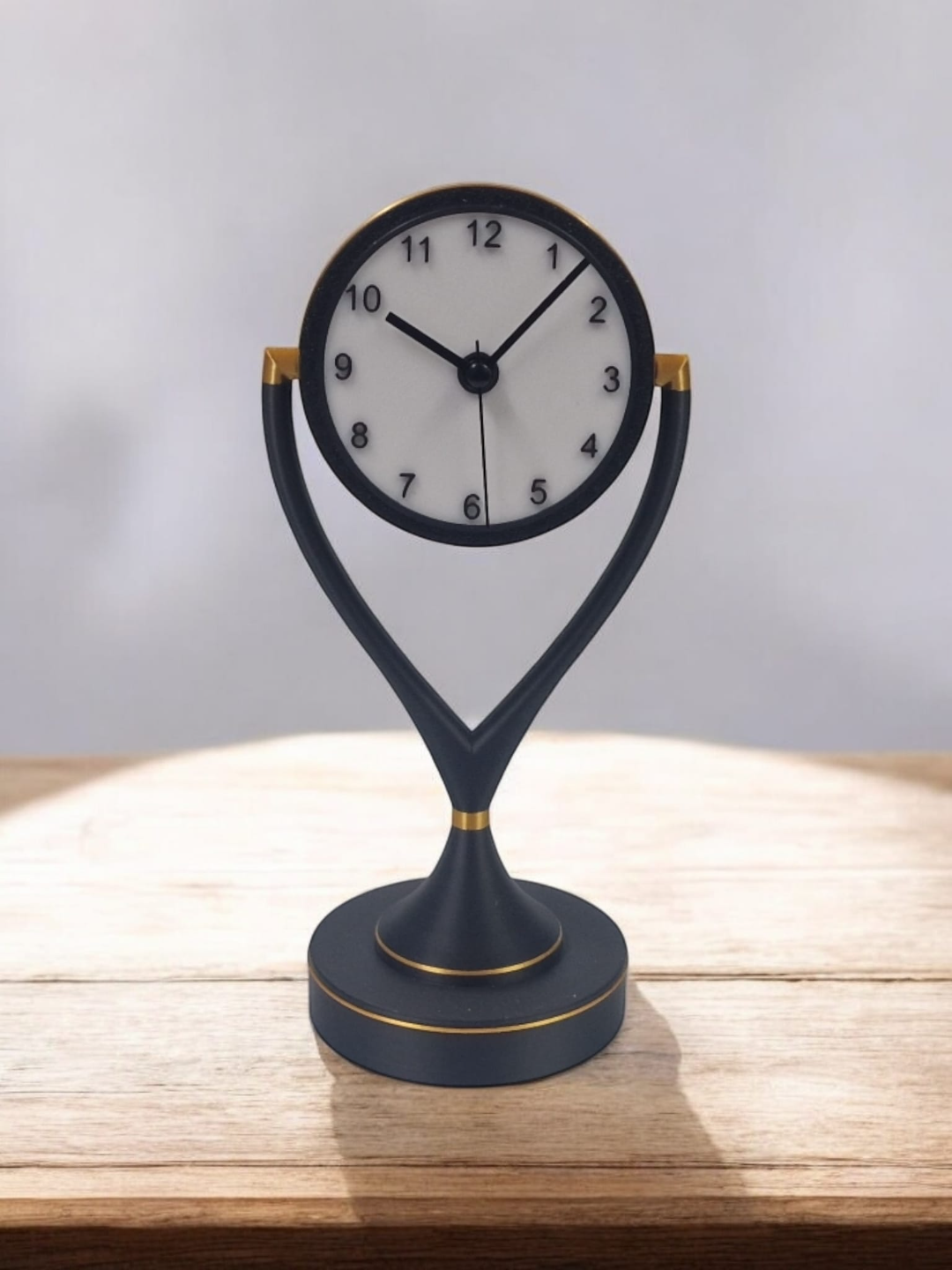 Elegant Desk Clock - contemporary Art Deco style