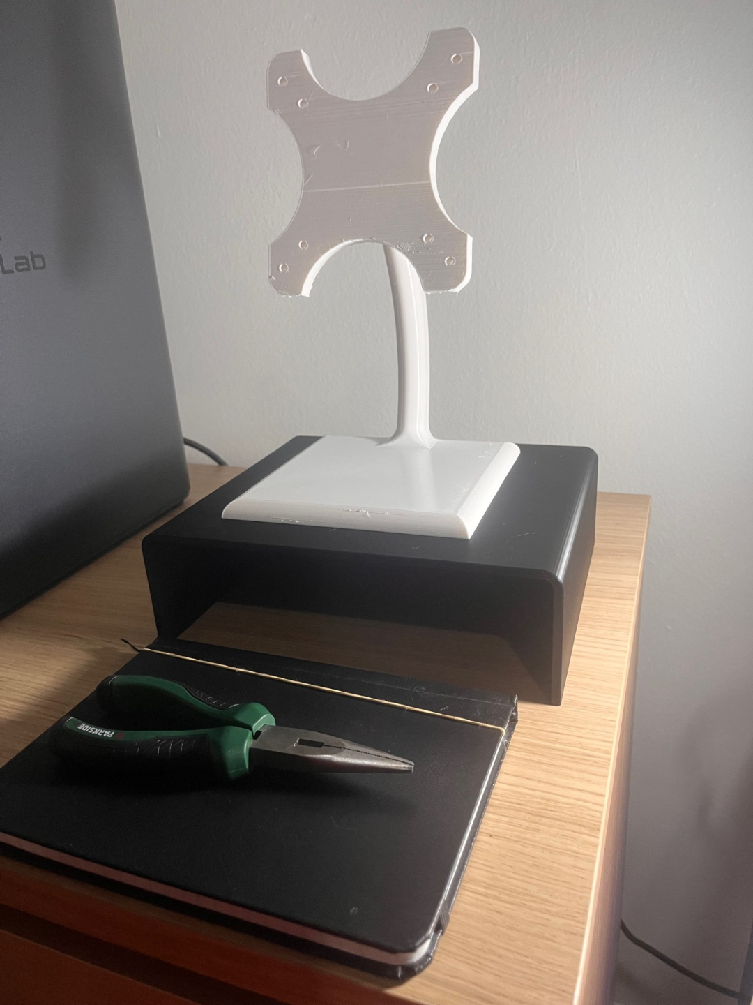 Dual Monitor Stand Drawers
