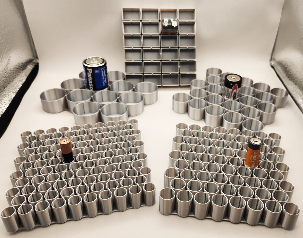 Vase Mode Battery Trays AAA-AA-9V-C-D