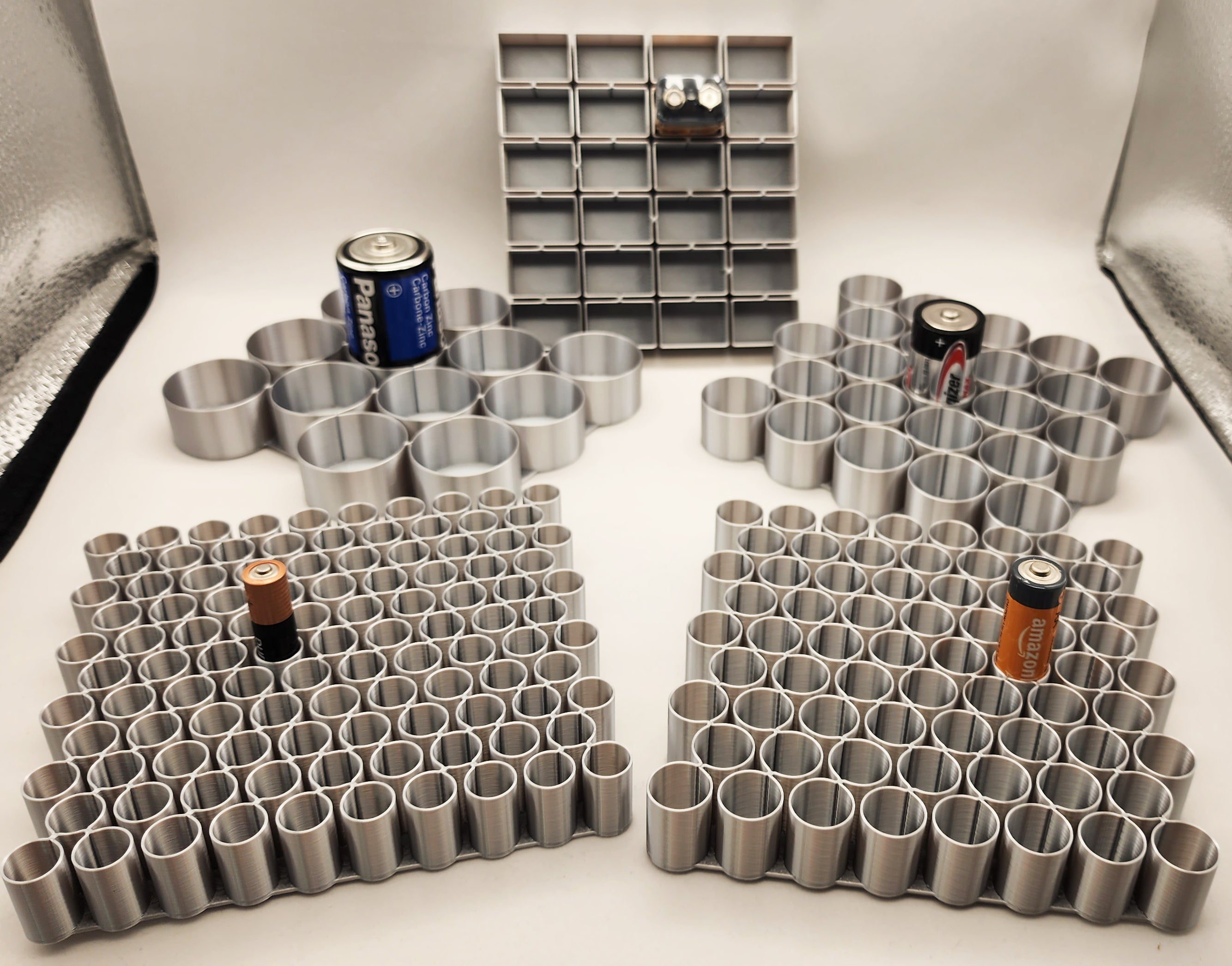Vase Mode Battery Trays AAA-AA-9V-C-D