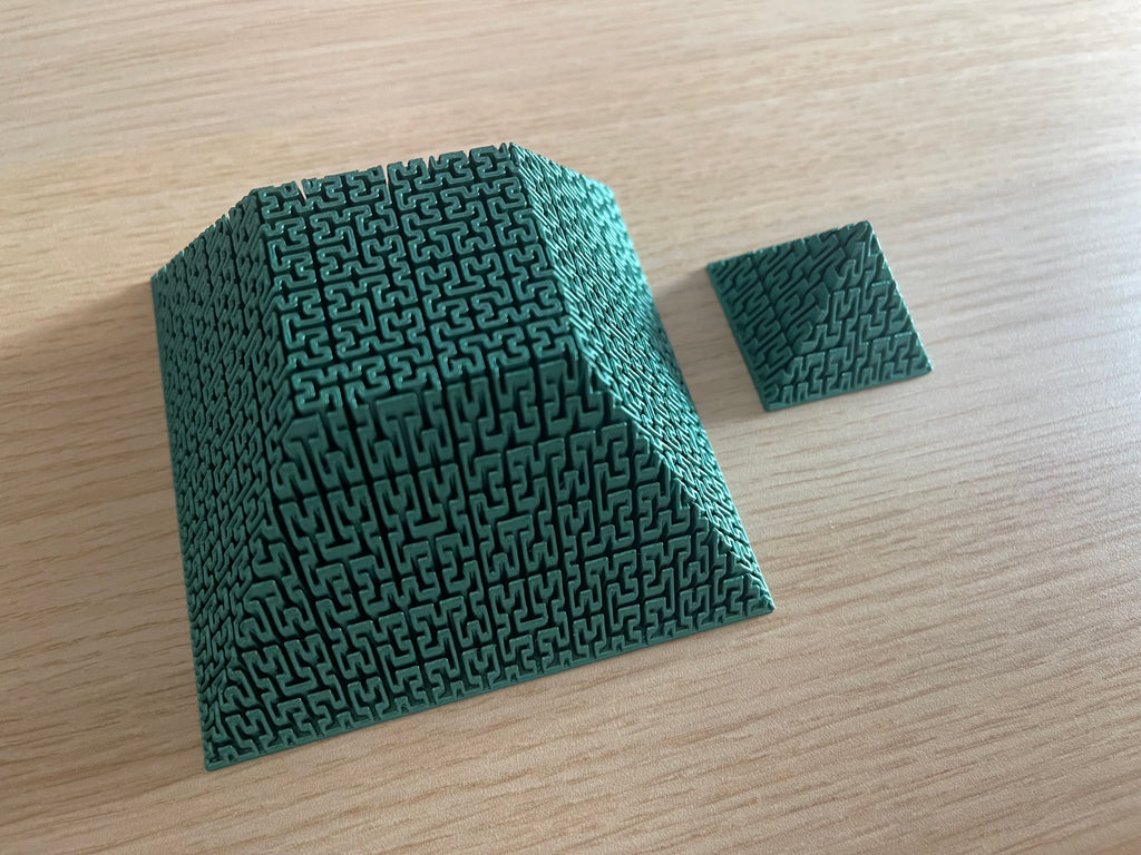 Hilbert Curve Fractal Pyramid