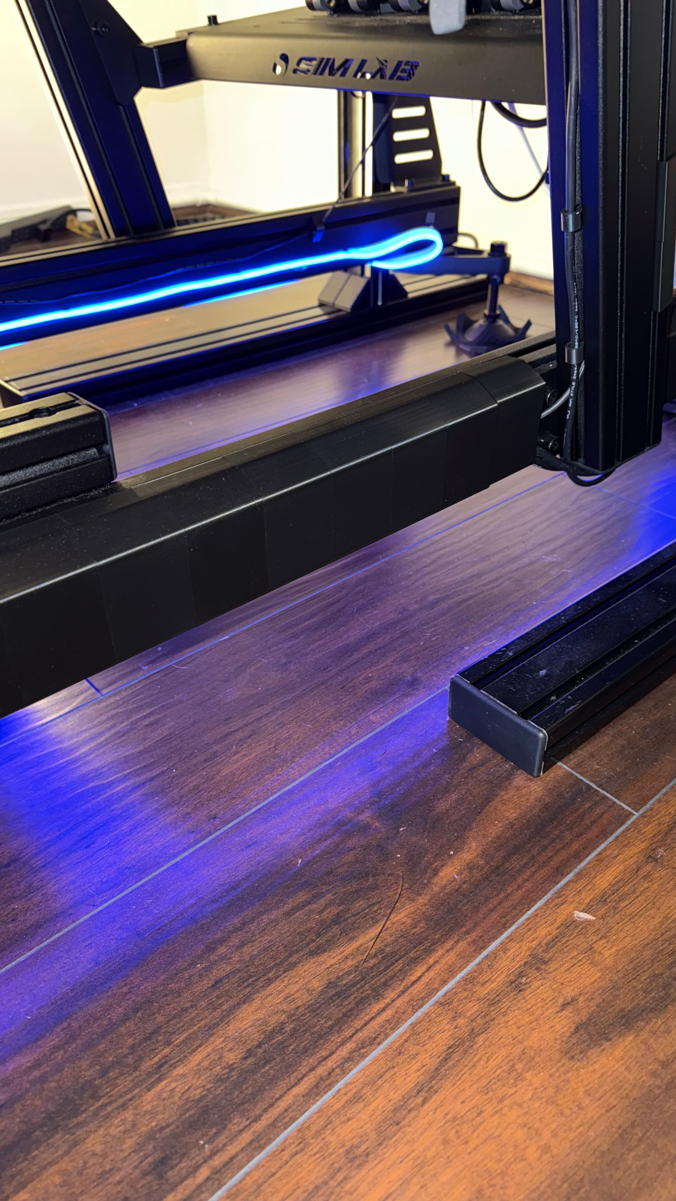 Sim Rig cable management.