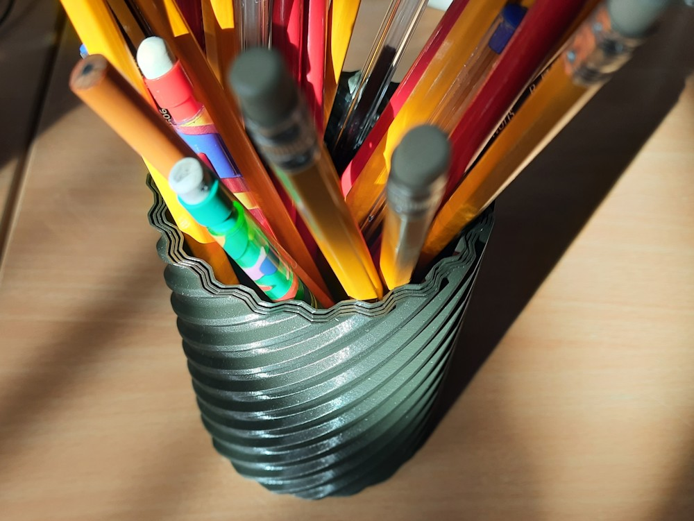 stackable pen holder cups, also nice to fidget with