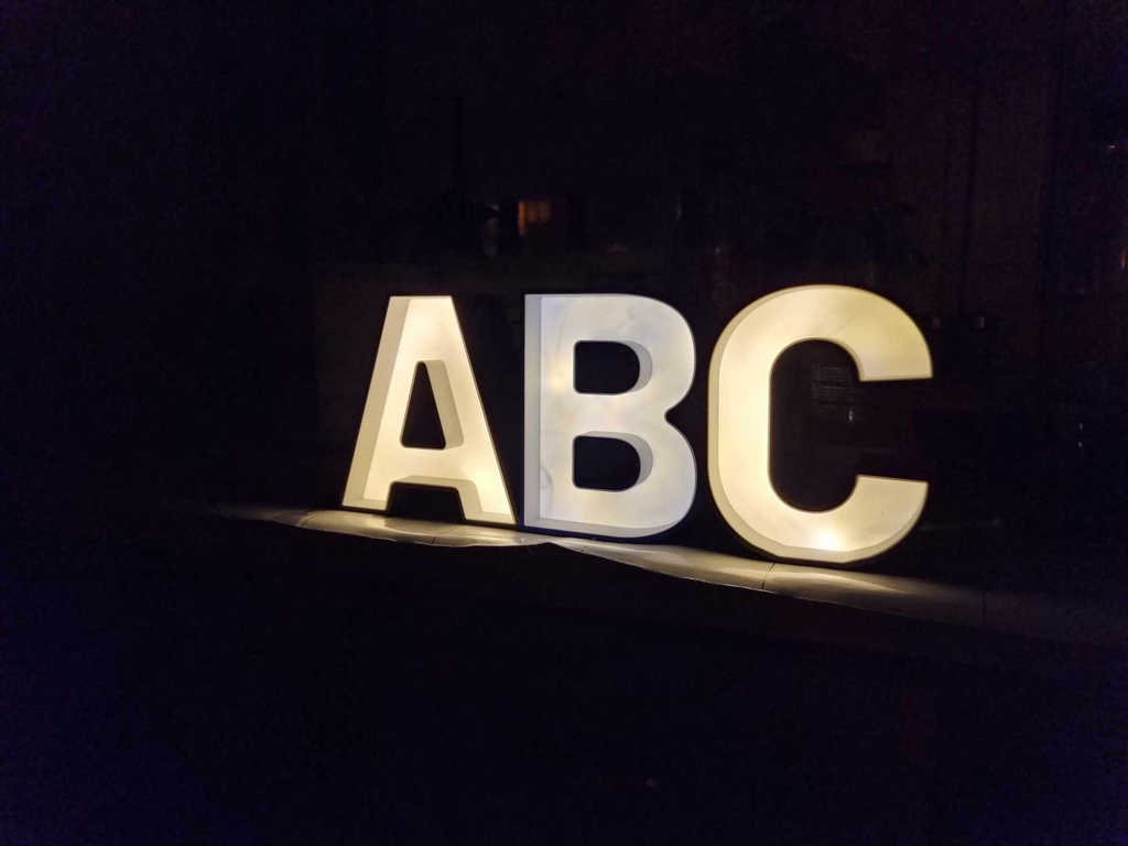 LED LIGHT SIGN LETTERS NUMBERS