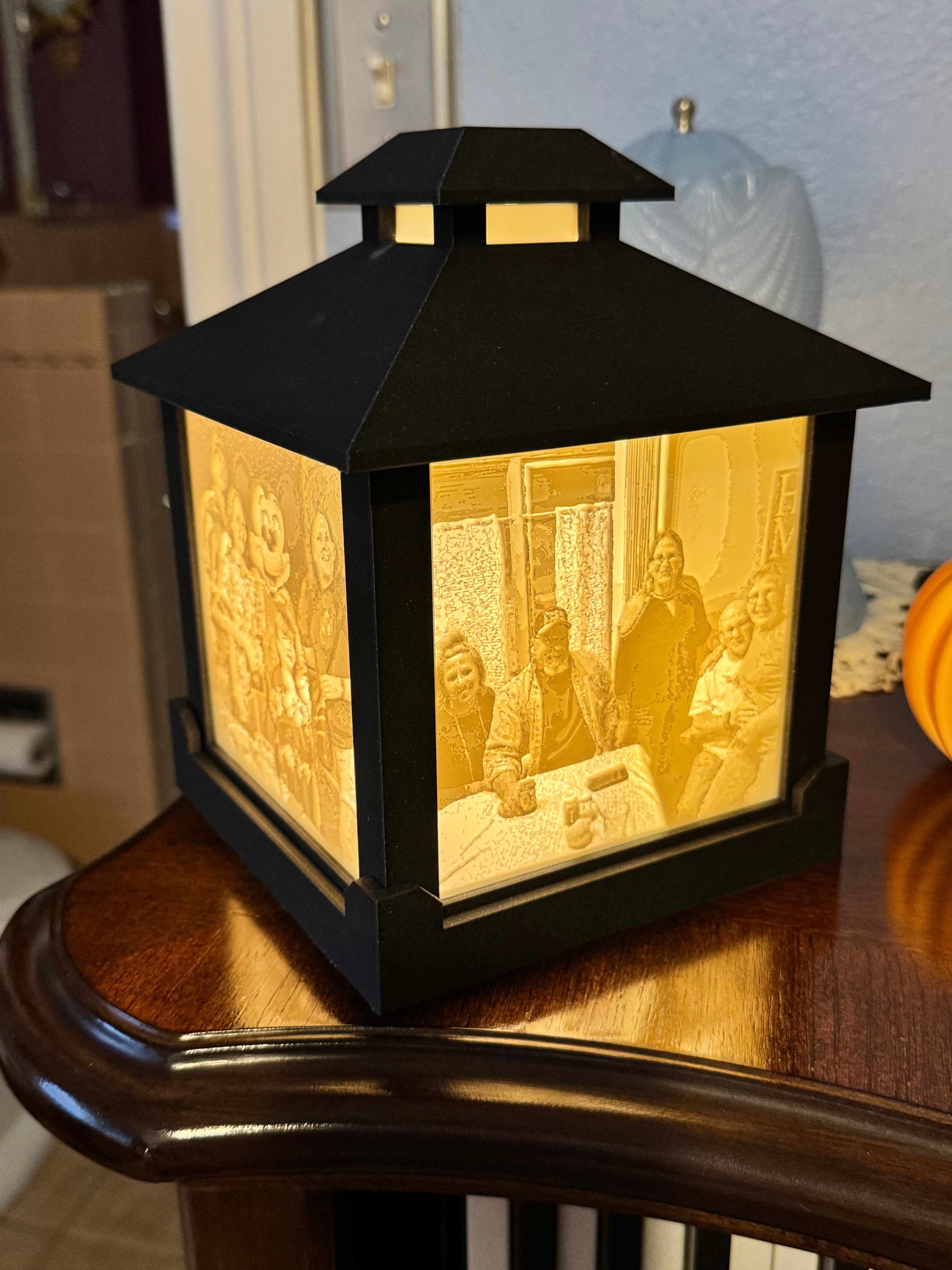 Lithophane Light Photo Box with AC plug and C7 LED bulb