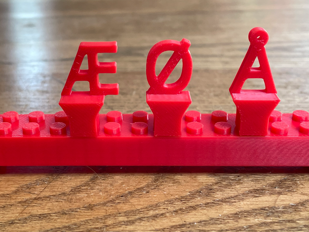 Alphabet letters for bricks