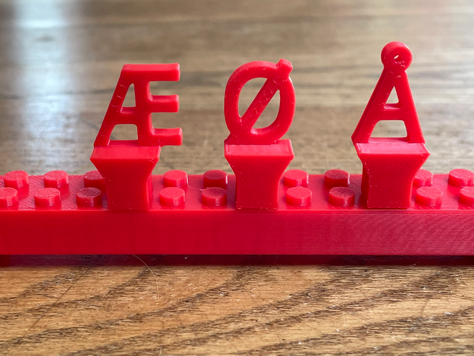 Alphabet letters for bricks