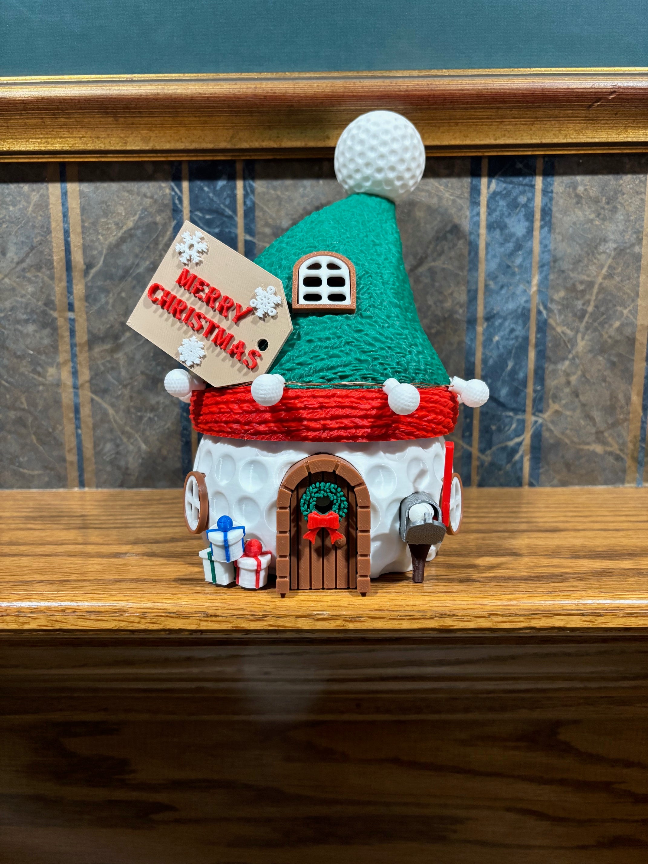Golf Ball Christmas House
