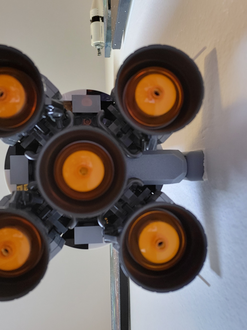 Brick Saturn V invisible wall mount