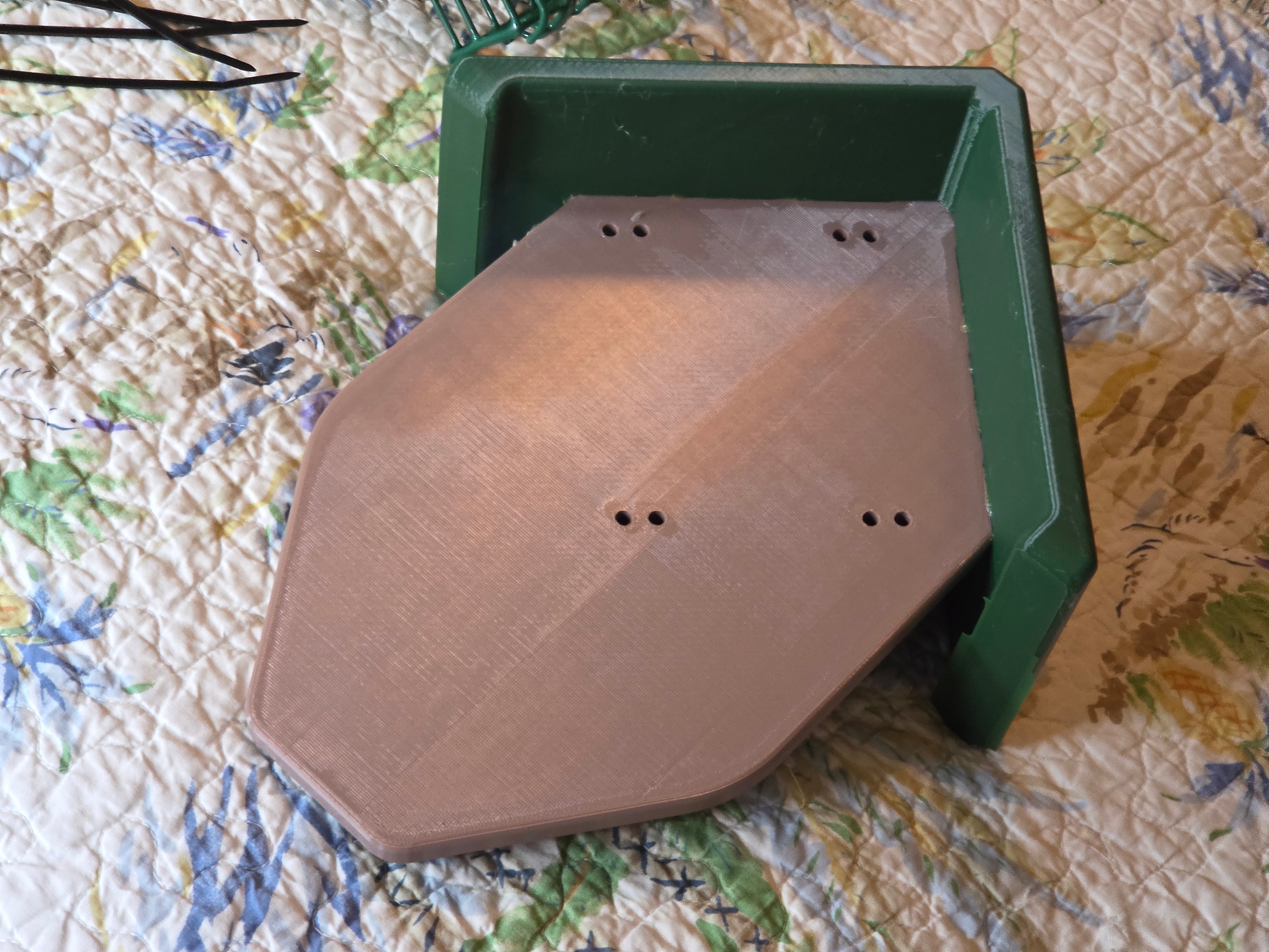 Double Suet Tail-Prop Feeder Great for Woodpeckers
