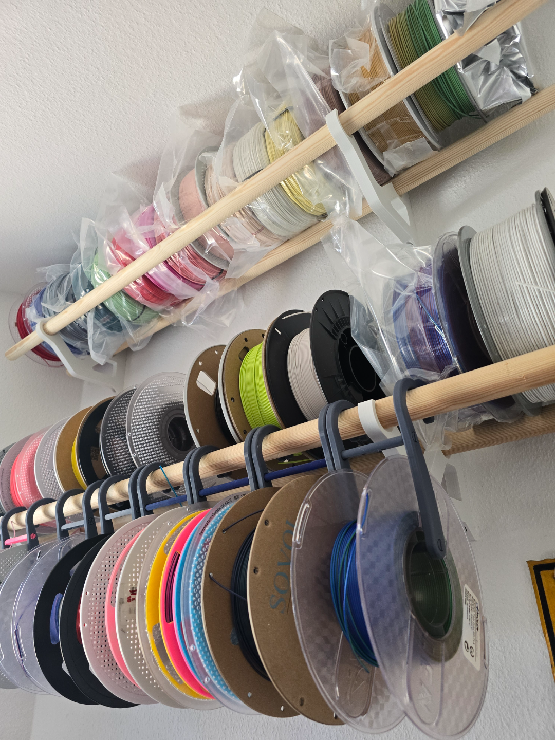 Filament Shelf for 28mm (~1.1 inch) rod/dowel/wood